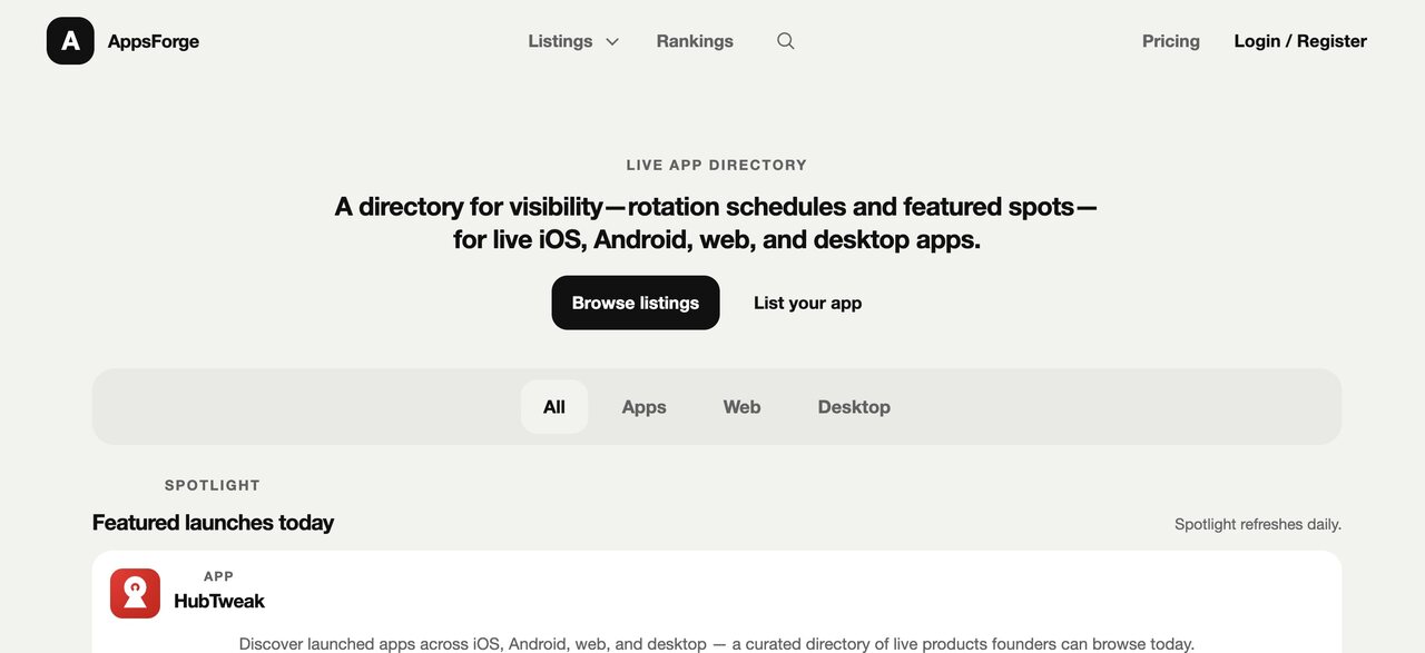 AppsForge screenshot 1